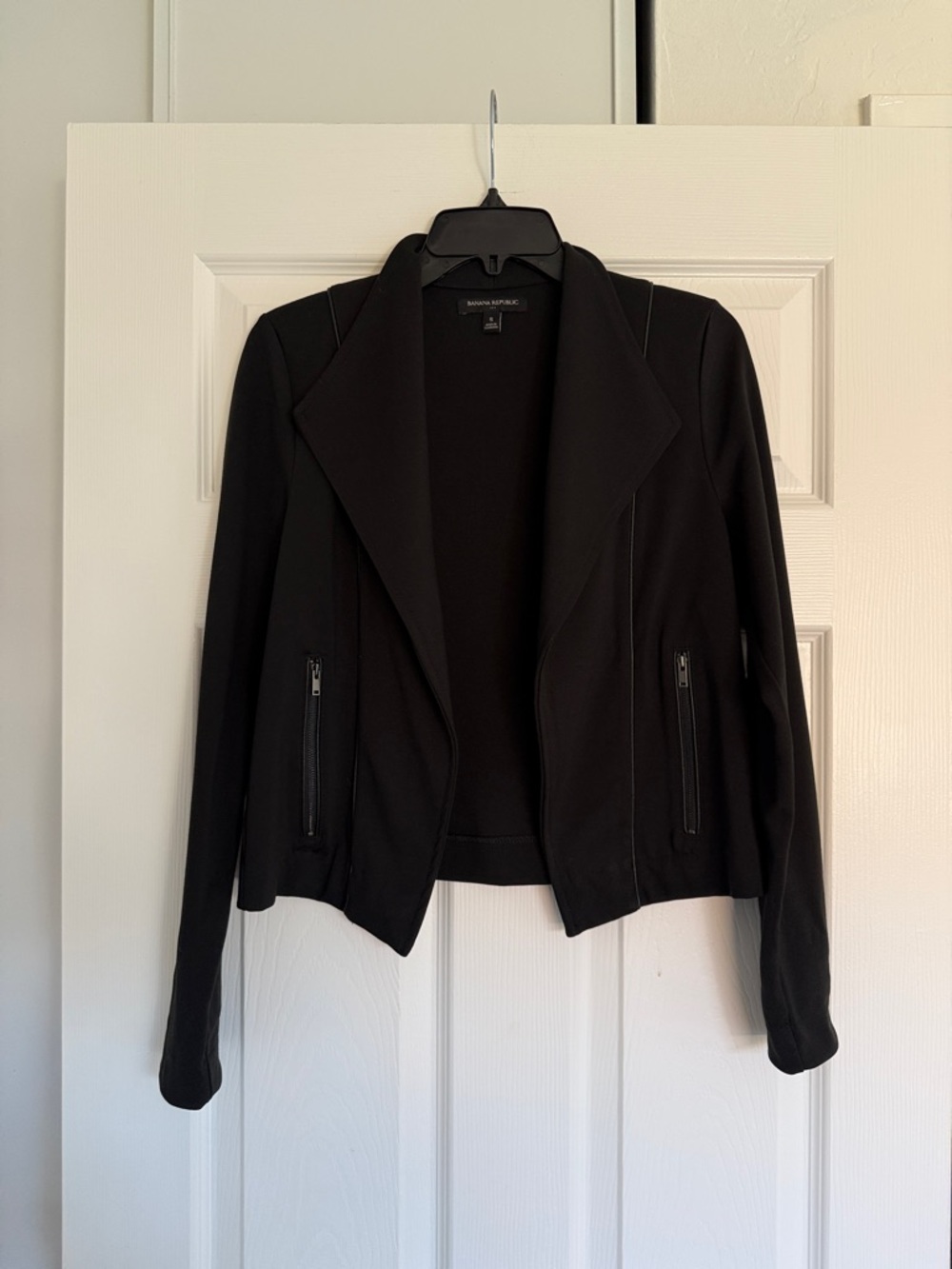 Banana Republic Black Open-Front Blazer Jacket